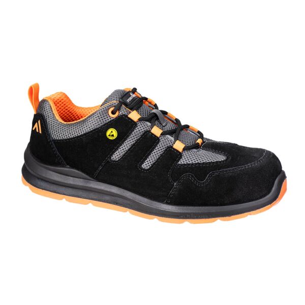 FE07 Composite Cow Suede Leather Trainer S1 ESD SR FO Thumbnail